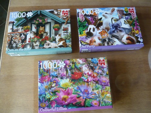 Lot puzzles 1000 pièces - puzzles,