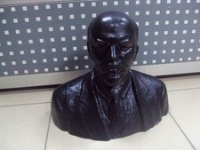 Figurine buste plastique dur V. Lénine communiste russe URSS Rare Vintage 1074