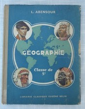Livre scolaire ancien – géographie 5e  - 1939