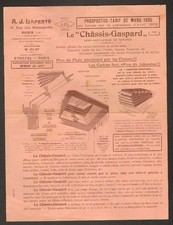 PARIS (X°) GASPARD CHASSIS FACTORY / ROOF WINDOW ""A.J. LAFERTE"" in 1905
