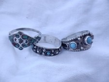 Lot de 3 Bagues Argent