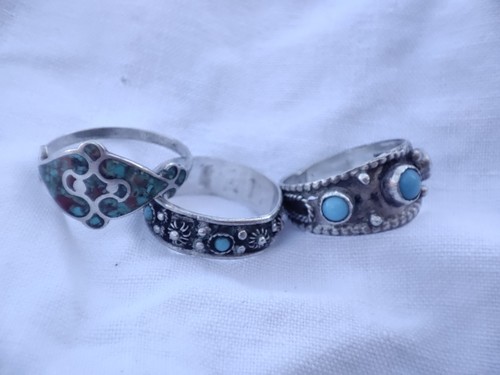 Lot bagues argent - lot,