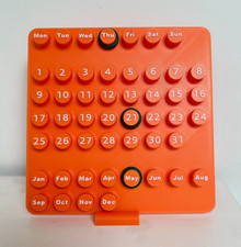 Calendrier perpetuel orange