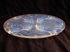 VERLYS, FRENCH ART DECO OPALESCENT GLASS TRIVET,FISH PATTERN,SIGNED?1930s YEARS.