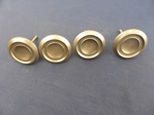 4 boutons Métal gris Ancien