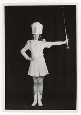 4 Photographs of Baton Twirler Majorette - Silver Gelatin Girl Champion