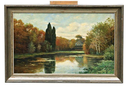 Peinture huile sur - peinture, carton