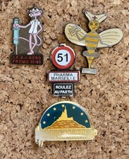 4 Pin’s École Infirmière Étudiants Pharmacie Faluche Promo Marseille Nord