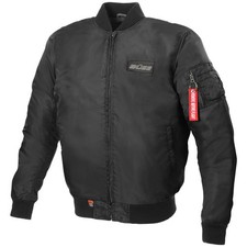 Veste buste Kingman noire blouson moto blouson bombardier avec kevlar et...