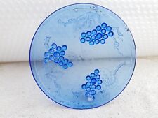 Vintage Rare Bleu Verre Raisin