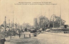 BRUXELLES-Exposition. L'Incendie des 14-15 Août 1910  28053