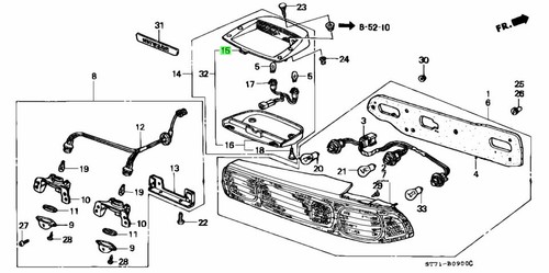 Lampe stop haute - , oem
