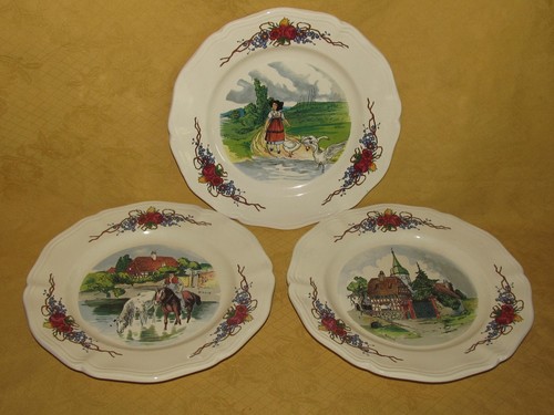 Lot assiettes dessert - 3,