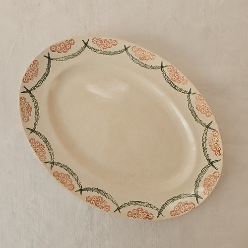 Plat ovale décor - ovale, de