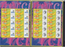 (USA) Lot de 2 Feuillets timbres personnalisés - 2001 - F3433A Cérès et T.P.P - 