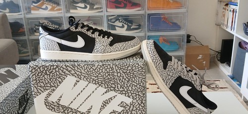 Jordan low black cement - low,