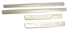 Skoda Superb III 3V Facelift station wagon moulding stainless steel door entry sill set