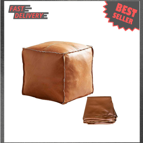 Unstuffed faux leather - faux,