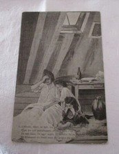 Postcard fantasy L'AILEULE HAVE SE SILAIT, LES PETITS ENFANTS CRY...