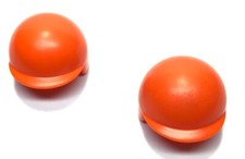 16037 Playmobil Lot of 2 Vintage Orange Motorcycle Helmets