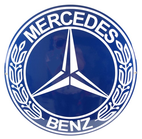 Plaque emaillée mercedes - mercedes, 50