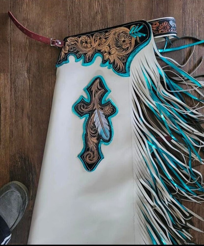 Chape rodéo cuir - de,