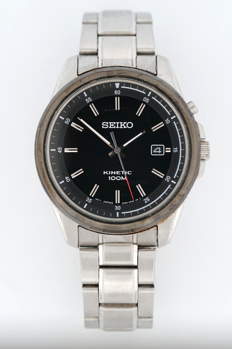 Seiko kinetic 100m black dial - kinetic,