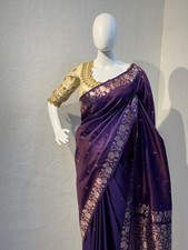 Heavy Designer Soft And Pure Banarasi Silk Saree With Fancy Blouse For Women