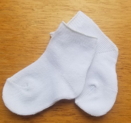 Chaussettes blanc poupon - chaussettes,