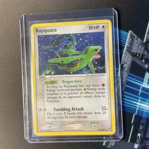 Rayquaza 107 holo rare - rayquaza,