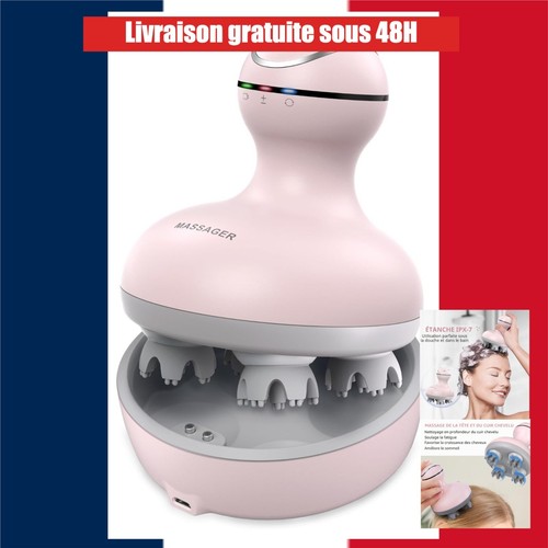 Masseur tête électrique cuir