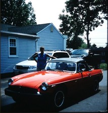 MG MGB Red sports car - 1970s