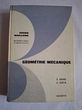 Géométrie/mécanique, Cours
