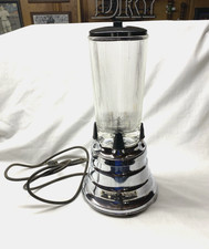 Vtg Waring Blender Deluxe Model 702A Chrome Beehive w/ Ribbed Clover Pyrex Glass
