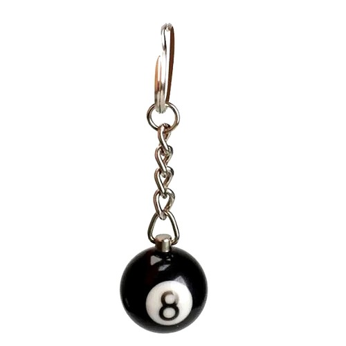 Porte clé boule billard - boule, 8