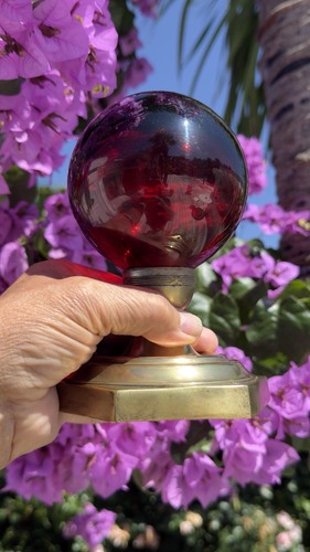 Boule verre rampe - boule,