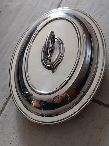 Legumier ancien metal - ancien, argente