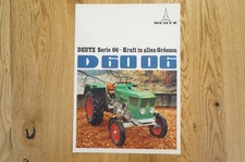 Deutz Tractor Brochure Type D 6006 12 Pages 1968