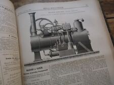 REVUE INDUSTRIELLE 1884 MACHINES OUTILS INDUSTRIE MOTEURS PLAN MINES GRAVURES