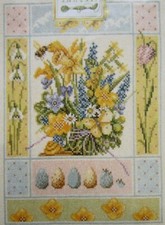 1990'S LANARTE NEEDLEWORK CROSS STITCH CHART PATTERN MARJOLEIN BASTIN SPRING