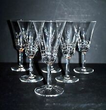 VILLEROY & BOCH Lot of 6 CONCORDE crystal wine glasses near CERDAGNE H13.5