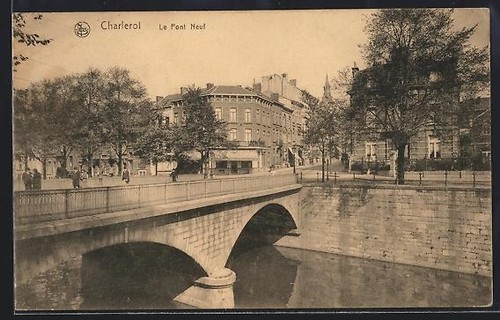 Cpa charleroi pont - charleroi,,