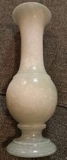 Vintage Alabaster Vase, Very Heavy- Made In Italy