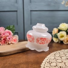 Globe vintage à fleurs orange