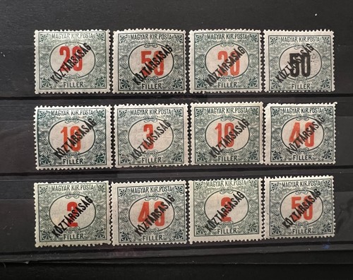 Hongrie 1918 lot - hongrie,