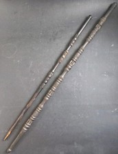 2 Cannes Ceremonielles Bois