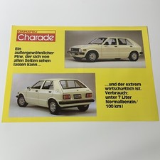 DAIHATSU CHARADE / brochure sheet 2p DE