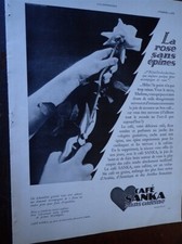 Coffee SANKA + Furniture Mirror BROT Advertising Paper ILLUSTRATION 1930