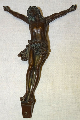 Superbe ancien christ bronze - -superbe,