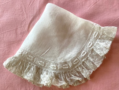 Ancien mouchoir linon - ancien,